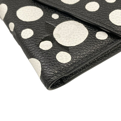 Louis Vuitton Trifold Wallet Yayoi Kusama LV YK Portefeuille Victorine Noir — view 5