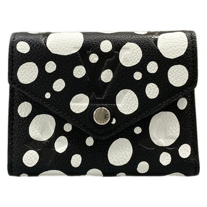 Louis Vuitton Trifold Wallet Yayoi Kusama LV YK Portefeuille Victorine Noir