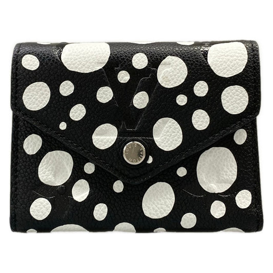 Louis Vuitton Trifold Wallet Yayoi Kusama LV YK Portefeuille Victorine Noir