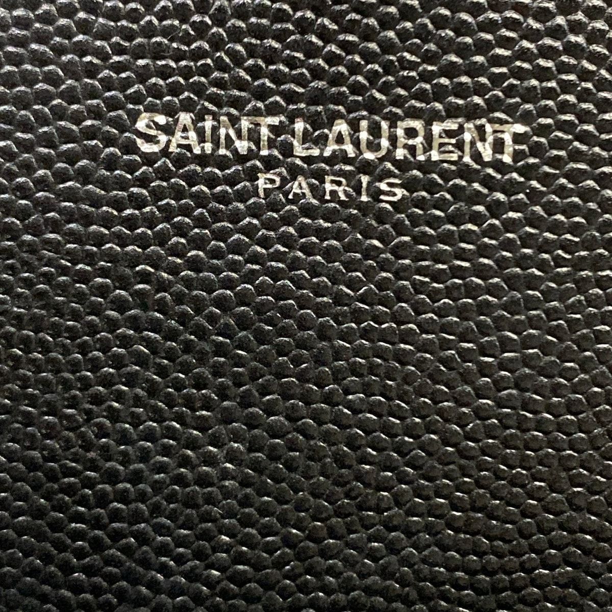 Saint Laurent Paris Wallet Cassandra Black Silver Leather — view 6