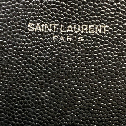 Saint Laurent Paris Wallet Cassandra Black Silver Leather — view 6