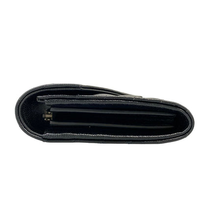 Saint Laurent Paris Wallet Cassandra Black Silver Leather — view 9