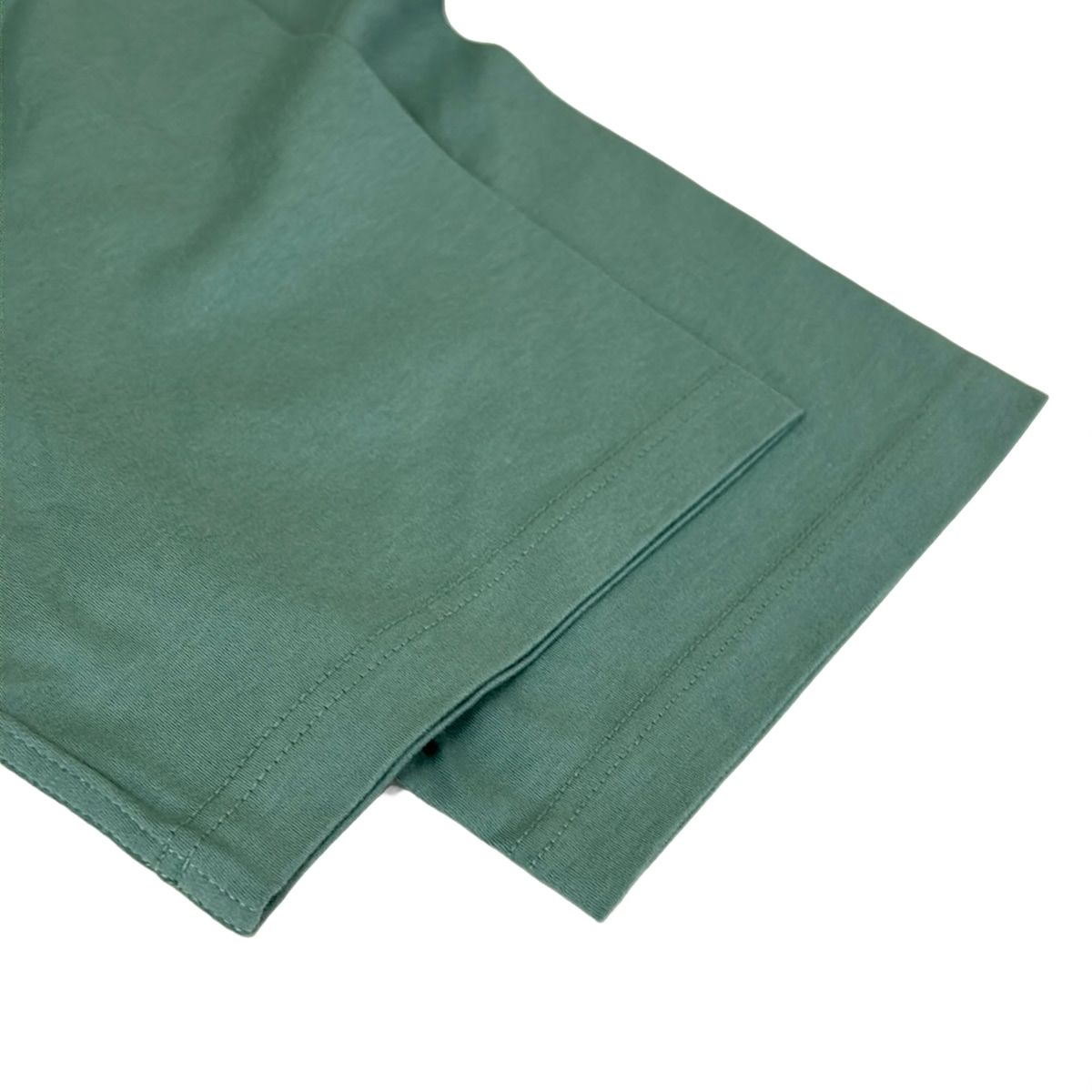 Hermes Short Sleeve T-Shirt S Light Green Black Crew Neck Cotton — view 5