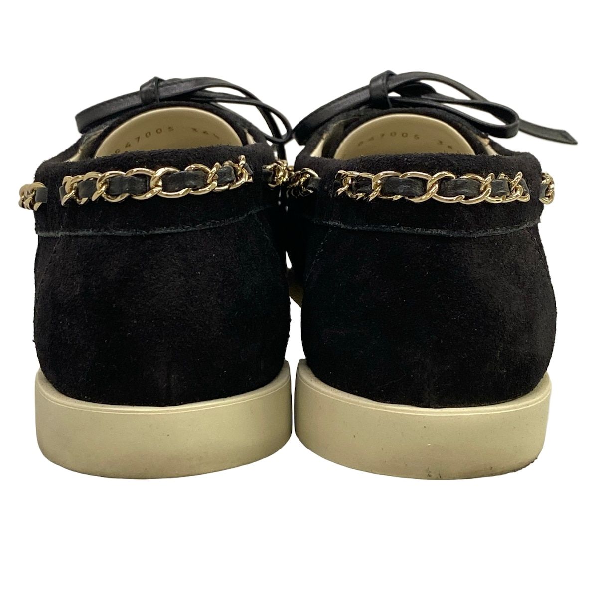 Chanel Shoes 36.5 C Black Chain Cruise Collection Show — view 6