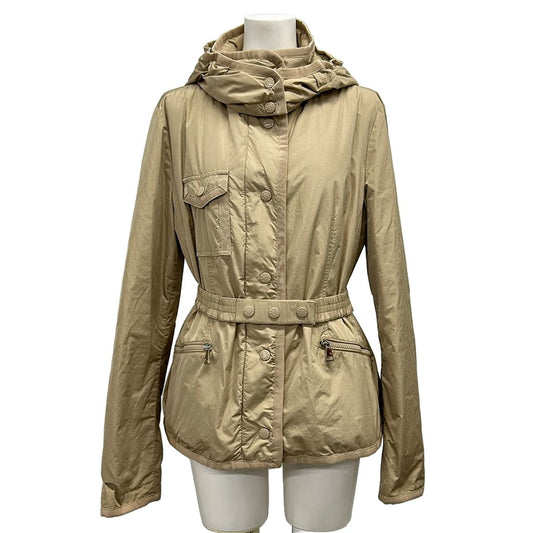 Moncler Down Jacket 2 M Rose Beige Long Sleeve Zip Up Winter