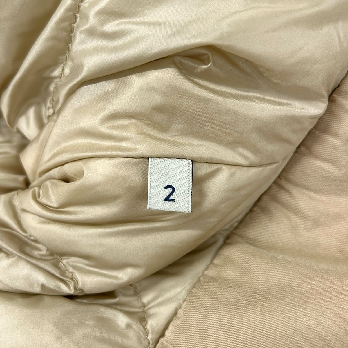 Moncler Down Jacket 2 M Rose Beige Long Sleeve Zip Up Winter — view 6