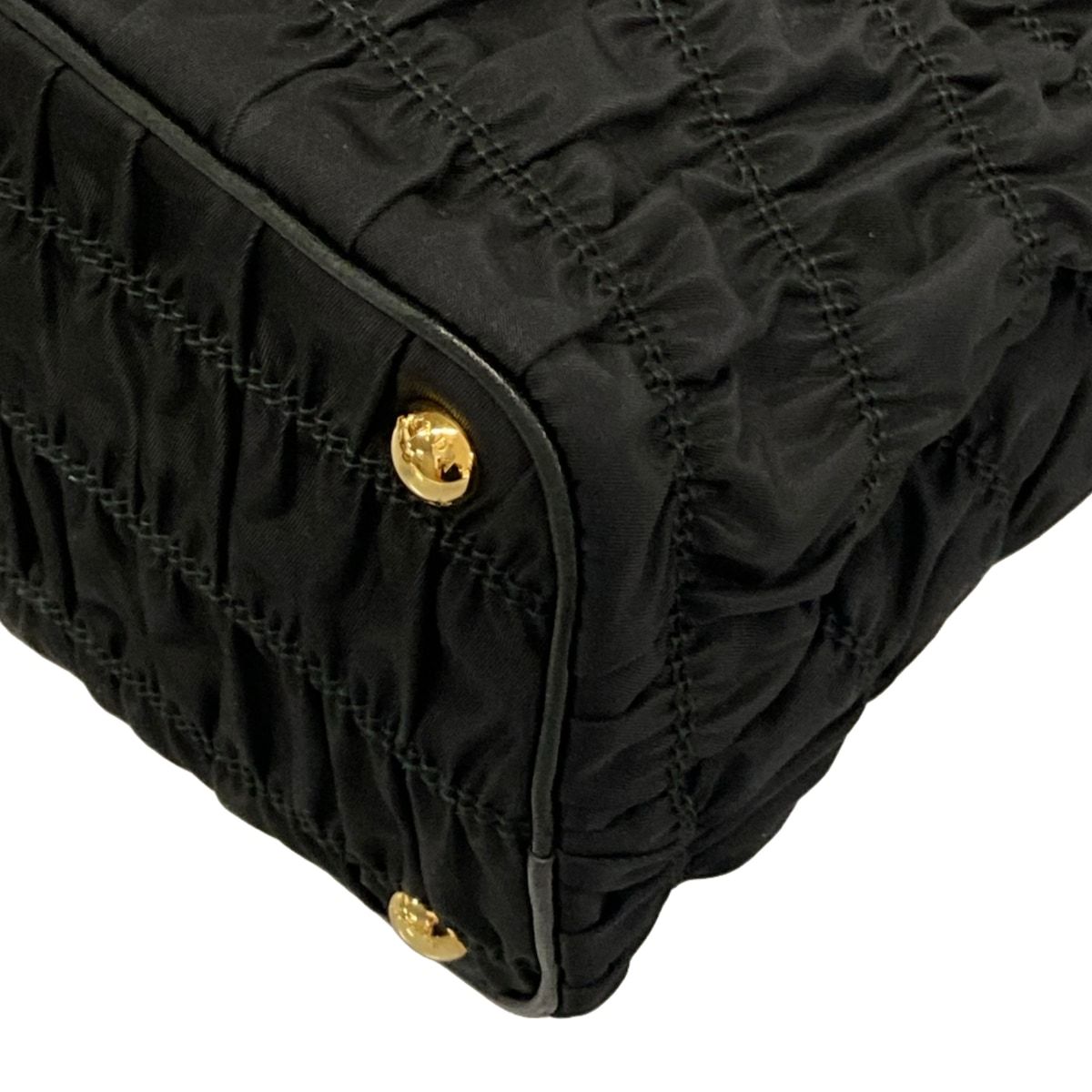 Prada Handbag Gather Bag Black — view 6