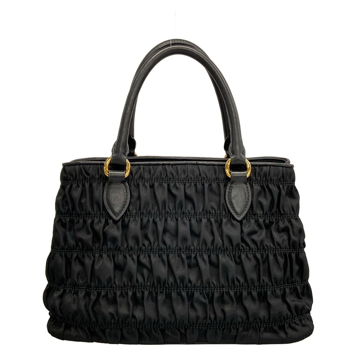 Prada Handbag Gather Bag Black — view 3