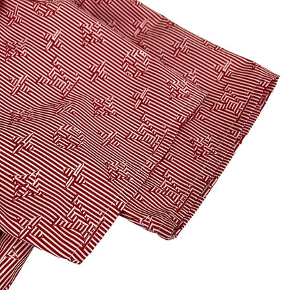 Louis Vuitton Short Sleeve Shirt M Ta0 Red Monogram Pattern Cotton — view 6
