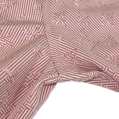 Louis Vuitton Short Sleeve Shirt M Ta0 Red Monogram Pattern Cotton — view 9