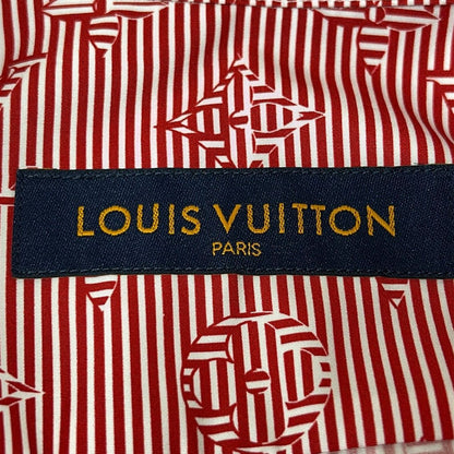 Louis Vuitton Short Sleeve Shirt M Ta0 Red Monogram Pattern Cotton — view 3