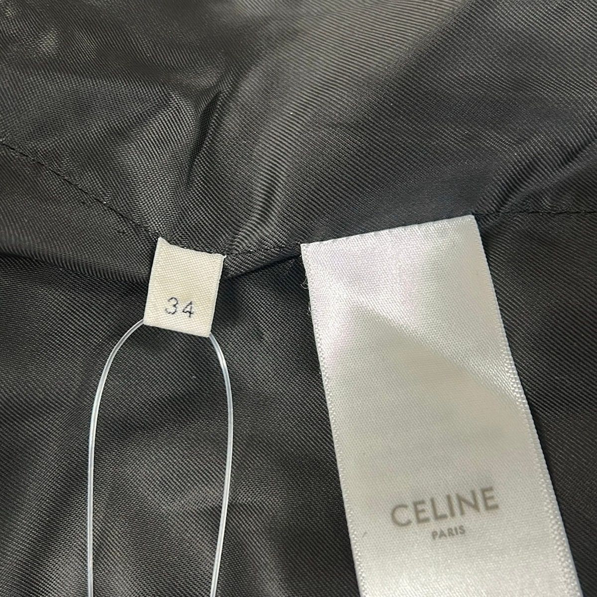 Celine Jacket 34 S Dark Navy Ivory Long Sleeve Autumn Winter Cashmere — view 5