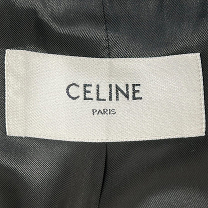 Celine Jacket 34 S Dark Navy Ivory Long Sleeve Autumn Winter Cashmere — view 3