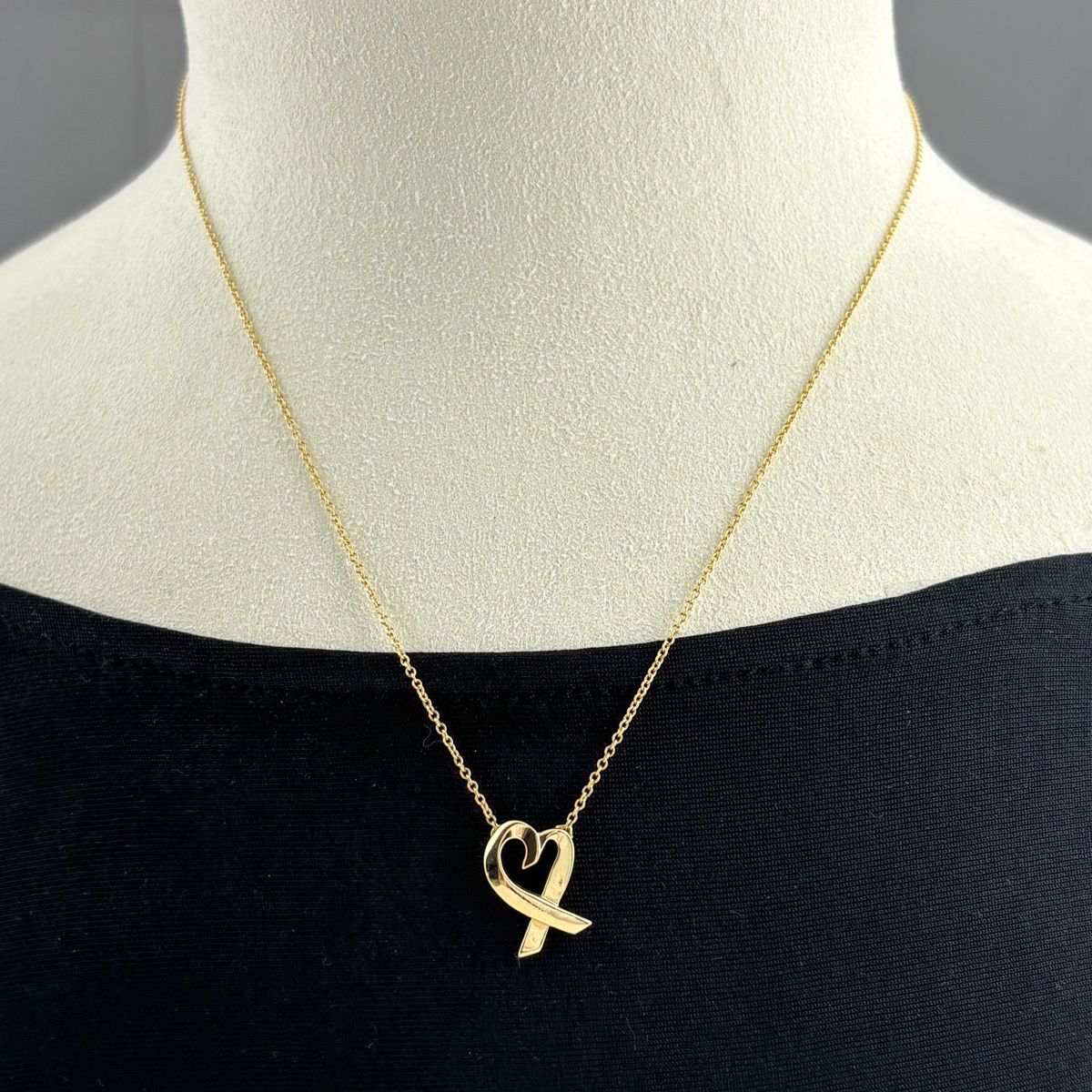 Tiffany & Co Loving Heart Necklace YG Yellow Gold — view 3