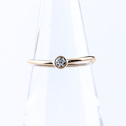Tiffany & Co Wave Single Row Ring PG Pink Gold