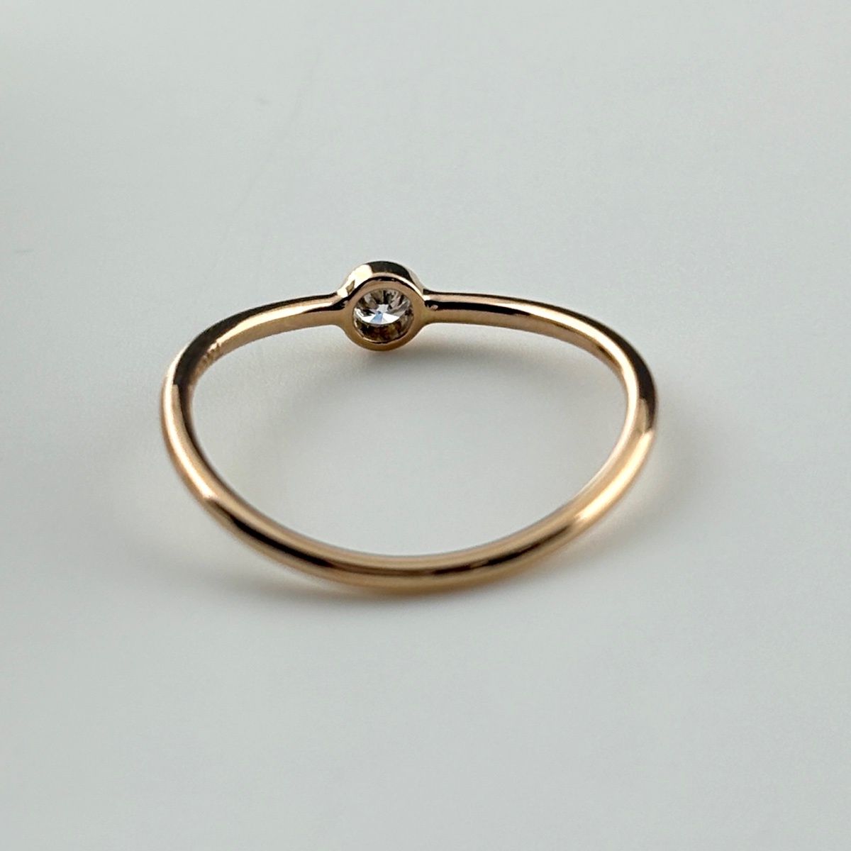 Tiffany & Co Wave Single Row Ring PG Pink Gold — view 4