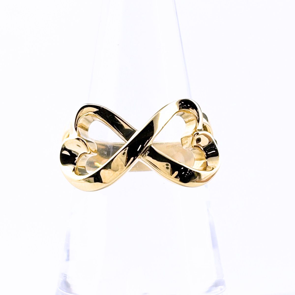 Tiffany & Co Double Loving Heart Ring YG Yellow Gold