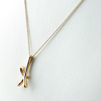 Tiffany & Co Letter Necklace PG Pink Gold — view 2