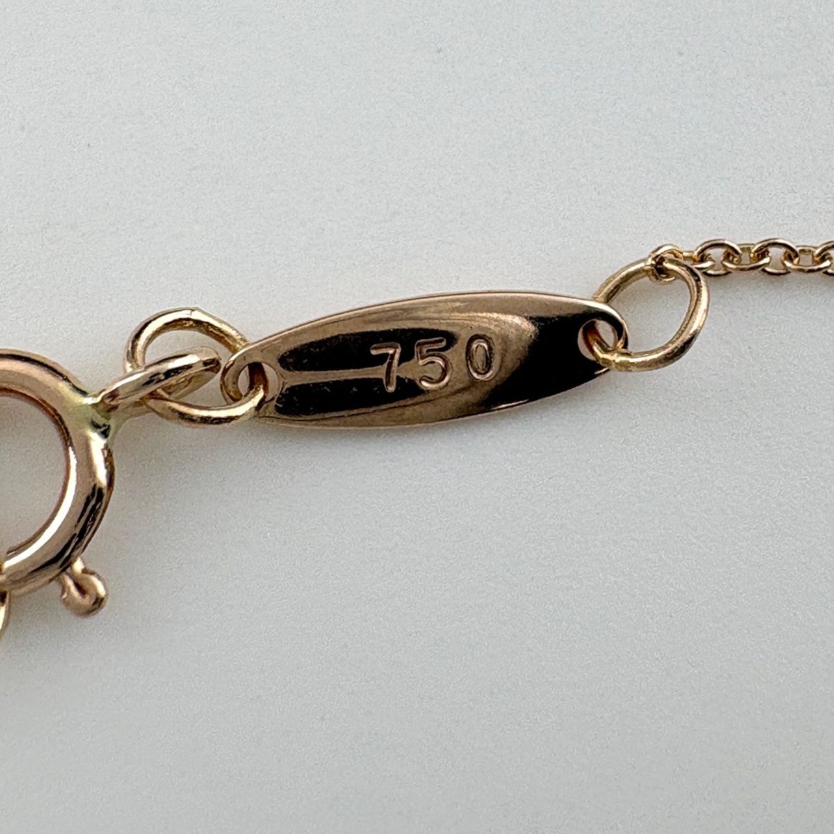 Tiffany & Co Letter Necklace PG Pink Gold — view 4