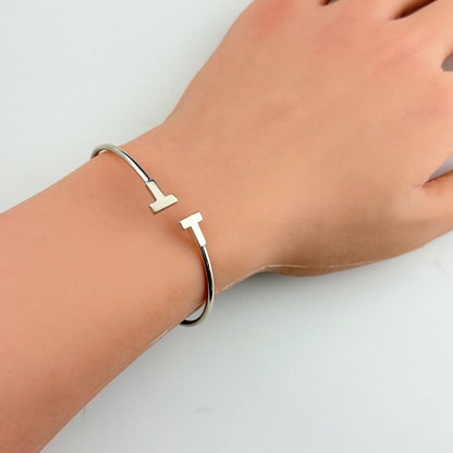 Tiffany & Co T Wire Bangle Bracelet — view 3