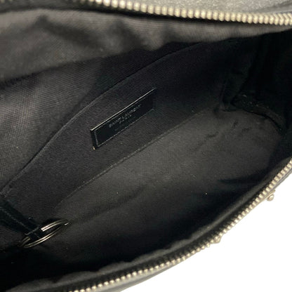 Saint Laurent Paris Waist Pouch City Belt Bag Black Leather — view 7