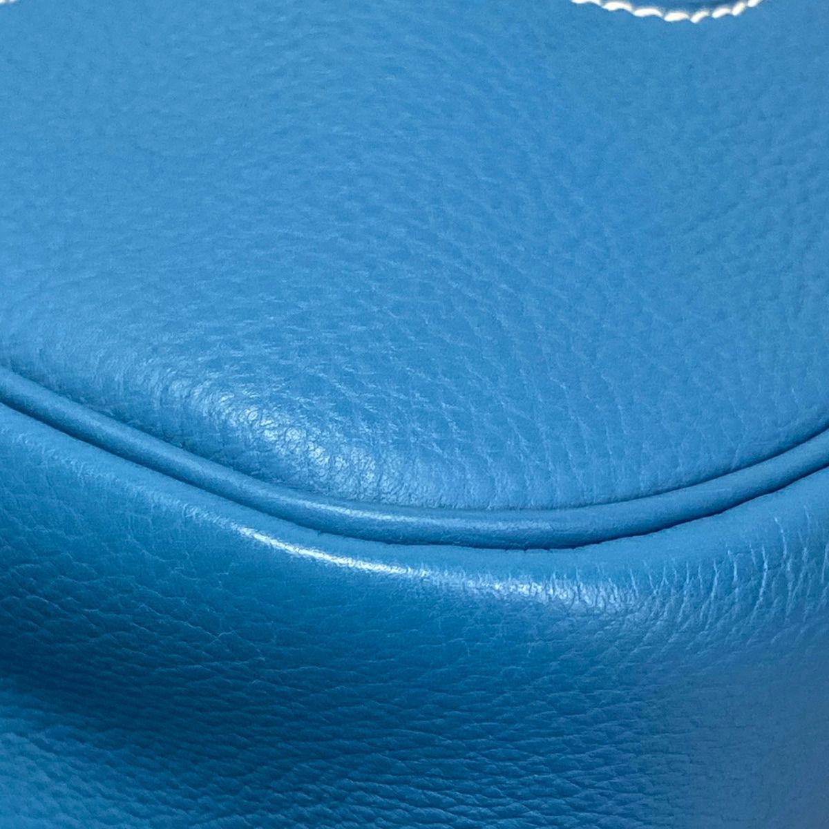 Hermes Shoulder Bag Trim 31 Blue Jean Silver — view 6