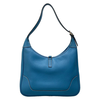 Hermes Shoulder Bag Trim 31 Blue Jean Silver — view 3