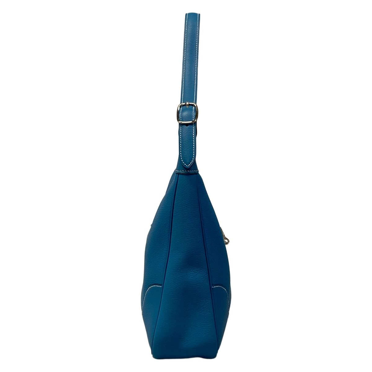 Hermes Shoulder Bag Trim 31 Blue Jean Silver — view 2