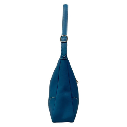 Hermes Shoulder Bag Trim 31 Blue Jean Silver — view 2