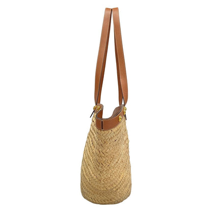 Celine Tote Beige Dark Brown Studded Basket — view 4