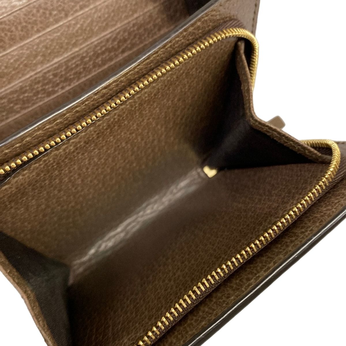 Gucci Bifold Wallet Ophidia Gray Dark Brown Multi Leather — view 4