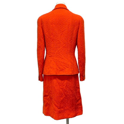 Chanel Skirt Orange Tweed Wool — view 2