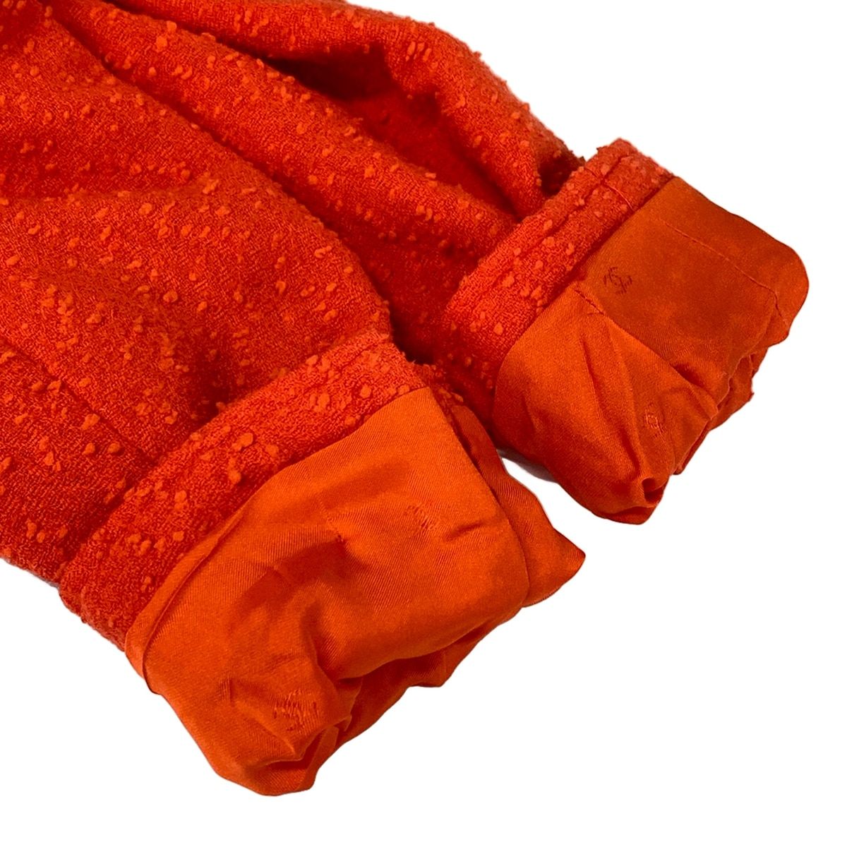 Chanel Skirt Orange Tweed Wool — view 7