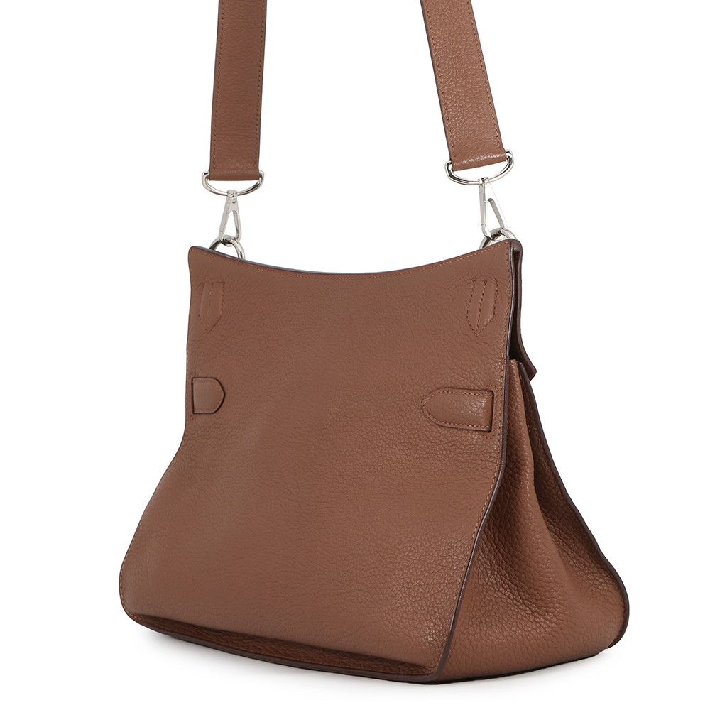 Hermes Gipsiere 31 Brulee Silver Taurillon Clemence — view 2