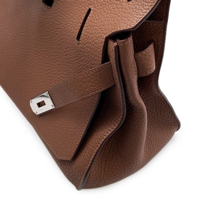 Hermes Gipsiere 31 Brulee Silver Taurillon Clemence — view 6