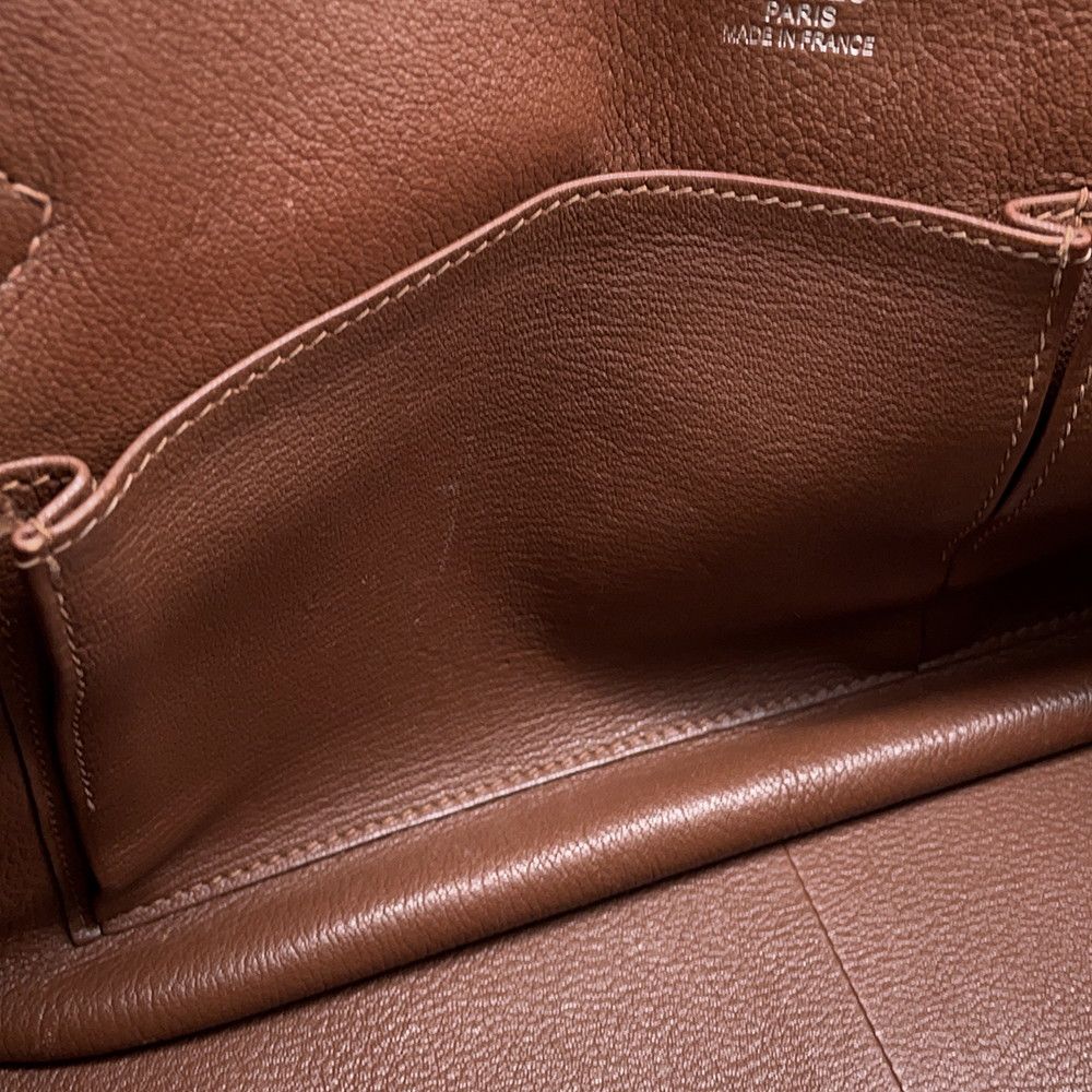 Hermes Gipsiere 31 Brulee Silver Taurillon Clemence — view 8