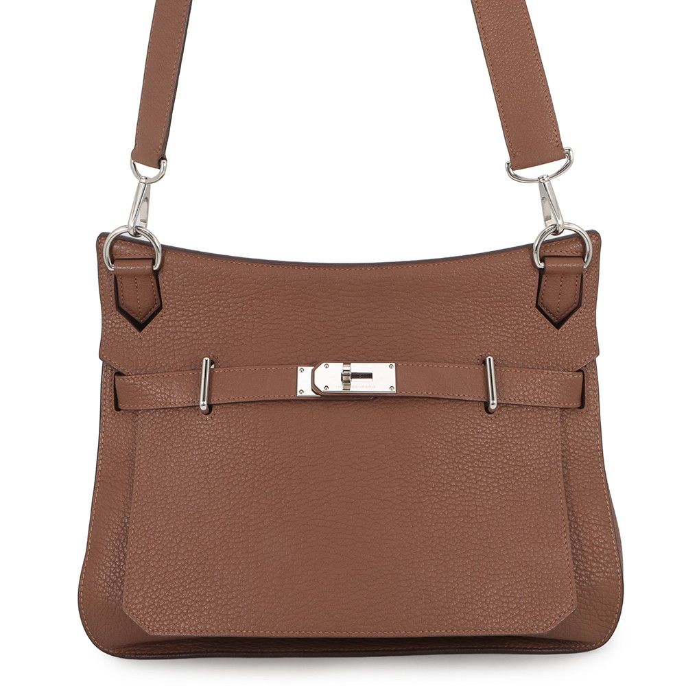 Hermes Gipsiere 31 Brulee Silver Taurillon Clemence