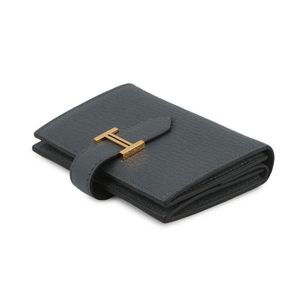 Hermes Card Case Bearn Mini Coin Purse Grimisty Gold Chevre Mysore — view 2