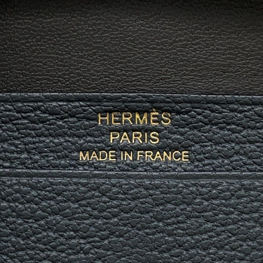 Hermes Card Case Bearn Mini Coin Purse Grimisty Gold Chevre Mysore — view 7