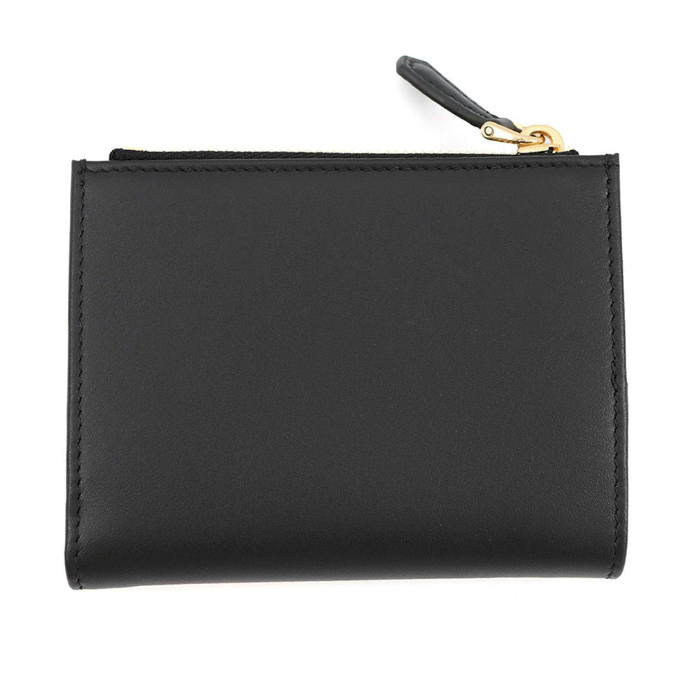 Prada Bifold Wallet Triangle Logo Compact Leather Black — view 3