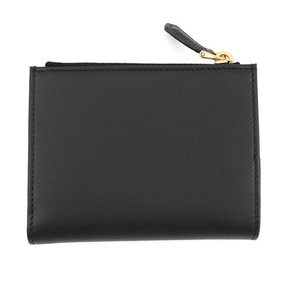Prada Bifold Wallet Triangle Logo Compact Leather Black — view 3