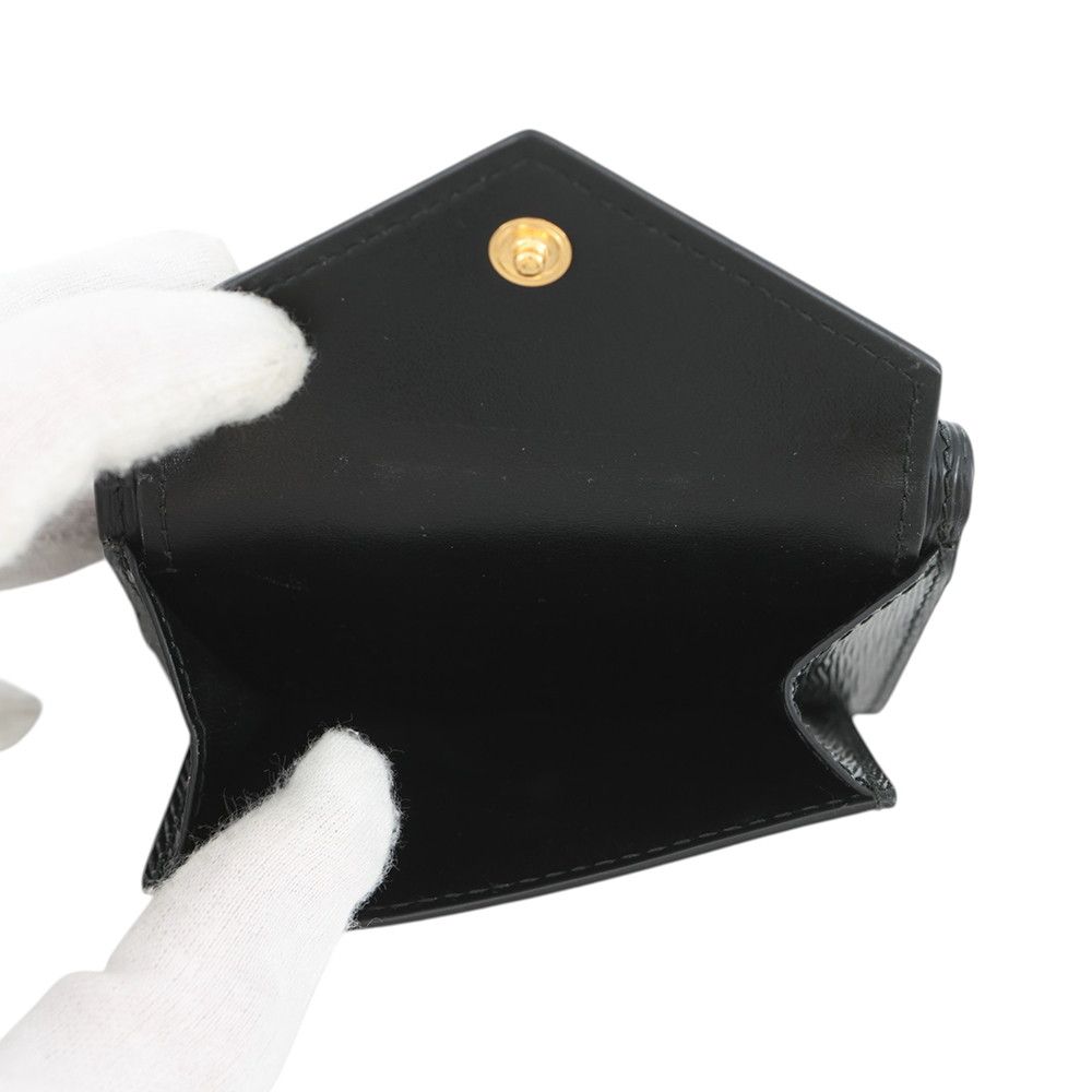 Prada Trifold Wallet Vitello Move Compact Black — view 6