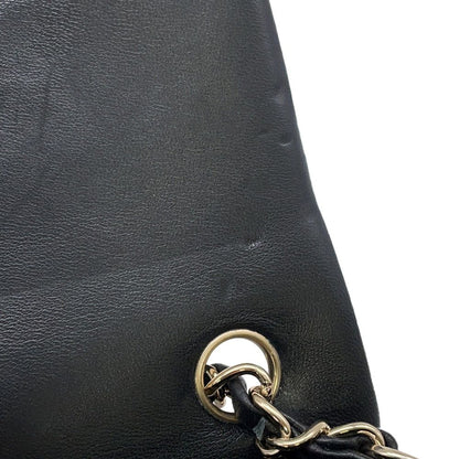 Chanel Chain Shoulder Bag Mini Quilted 20 CC Logo Lambskin Black — view 9