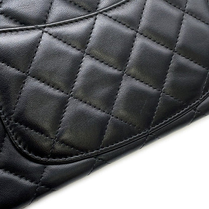 Chanel Chain Shoulder Bag Mini Quilted 20 CC Logo Lambskin Black — view 8