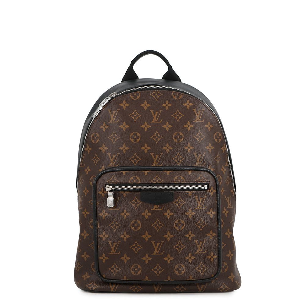 Louis Vuitton Backpack Monogram Macassar Josh NV Black