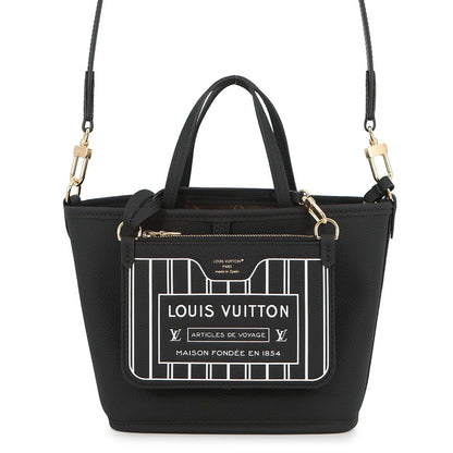 Louis Vuitton Tote Monogram Neverfull Inside Out BB 2-Way Black Reversible