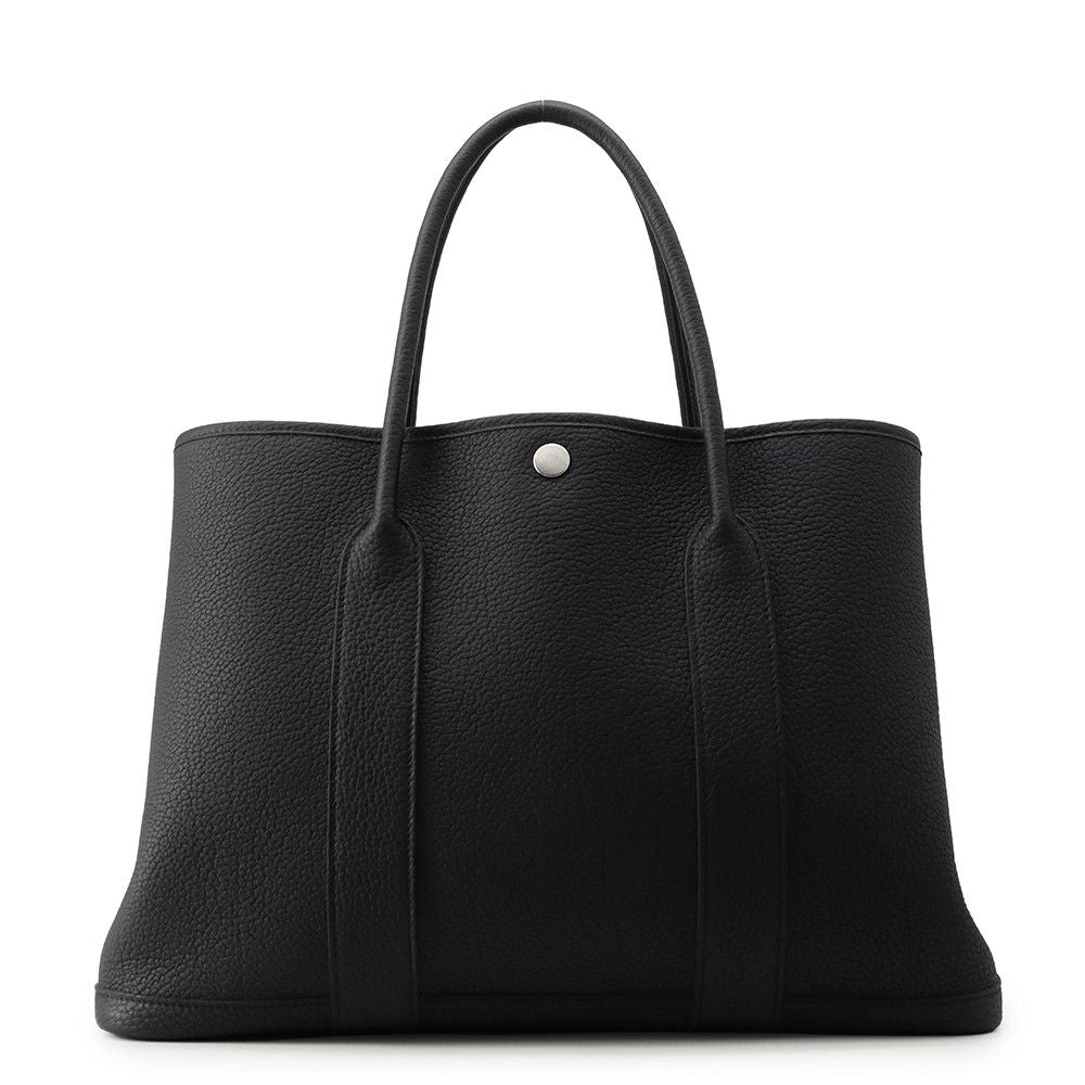 Hermes Tote Garden Party PM Black Silver Negonda