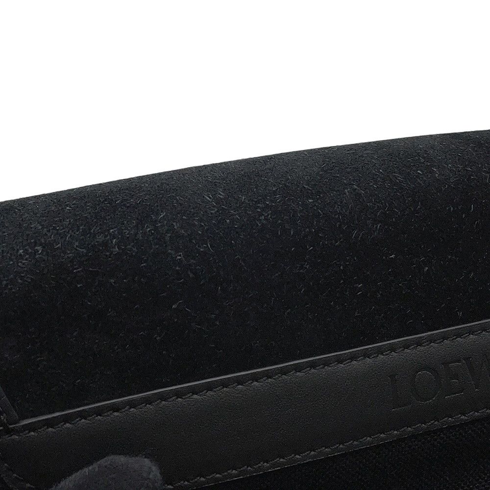 Loewe Shoulder Bag Flex Mensenger Mini Suede Canvas Black — view 8