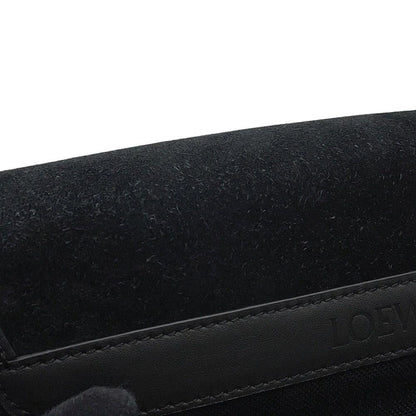 Loewe Shoulder Bag Flex Mensenger Mini Suede Canvas Black — view 8