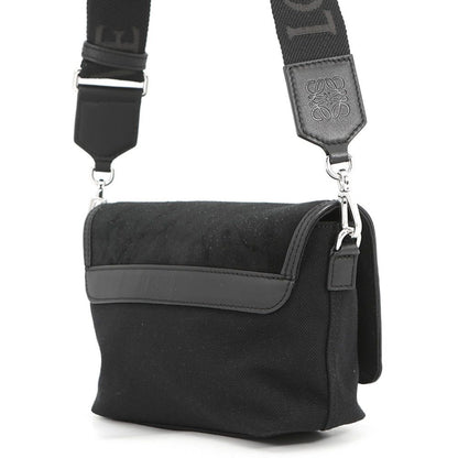 Loewe Shoulder Bag Flex Mensenger Mini Suede Canvas Black — view 2